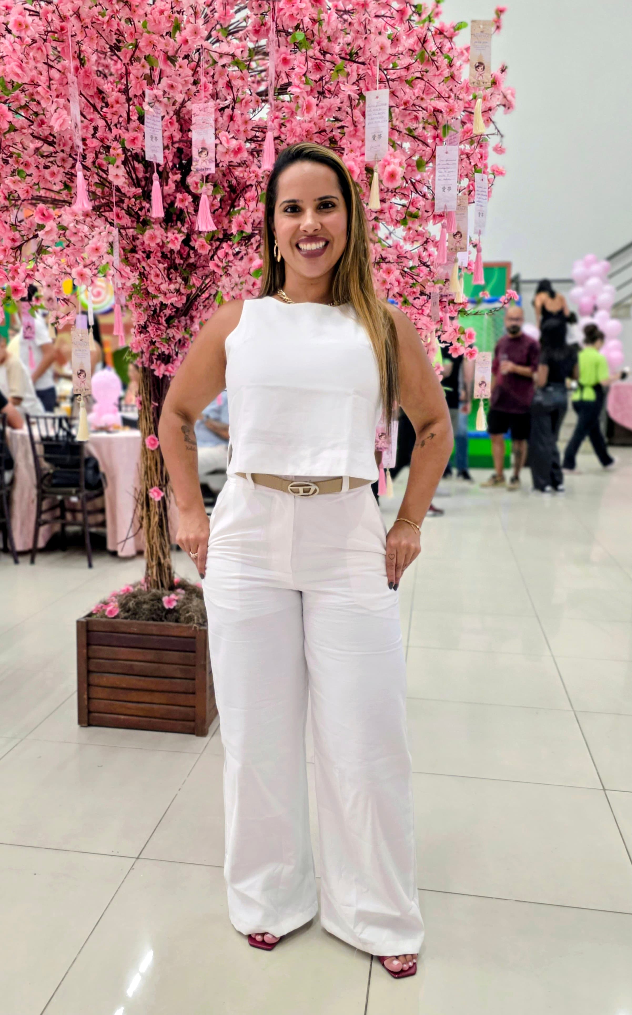 Conjunto Cropped Clássico e Calça Pantalona - Estilo Atemporal | Kary Curadoria (Ref: R268)
