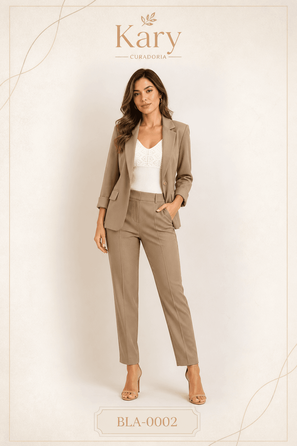 Blazer de Alfaiataria Clássico - Modelagem Moderna | Kary Curadoria REF: BLA-0001